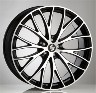Cerchi in lega per mazda,porsche,volkswagen, 19 pollici  8,5jx19 5x130 et50  71,6 piuma-c 5s1 nero diamantato etabeta